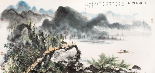 泊松江渡（一作南游泊船江驿）