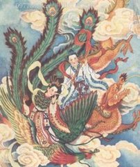 萧史携弄玉上升